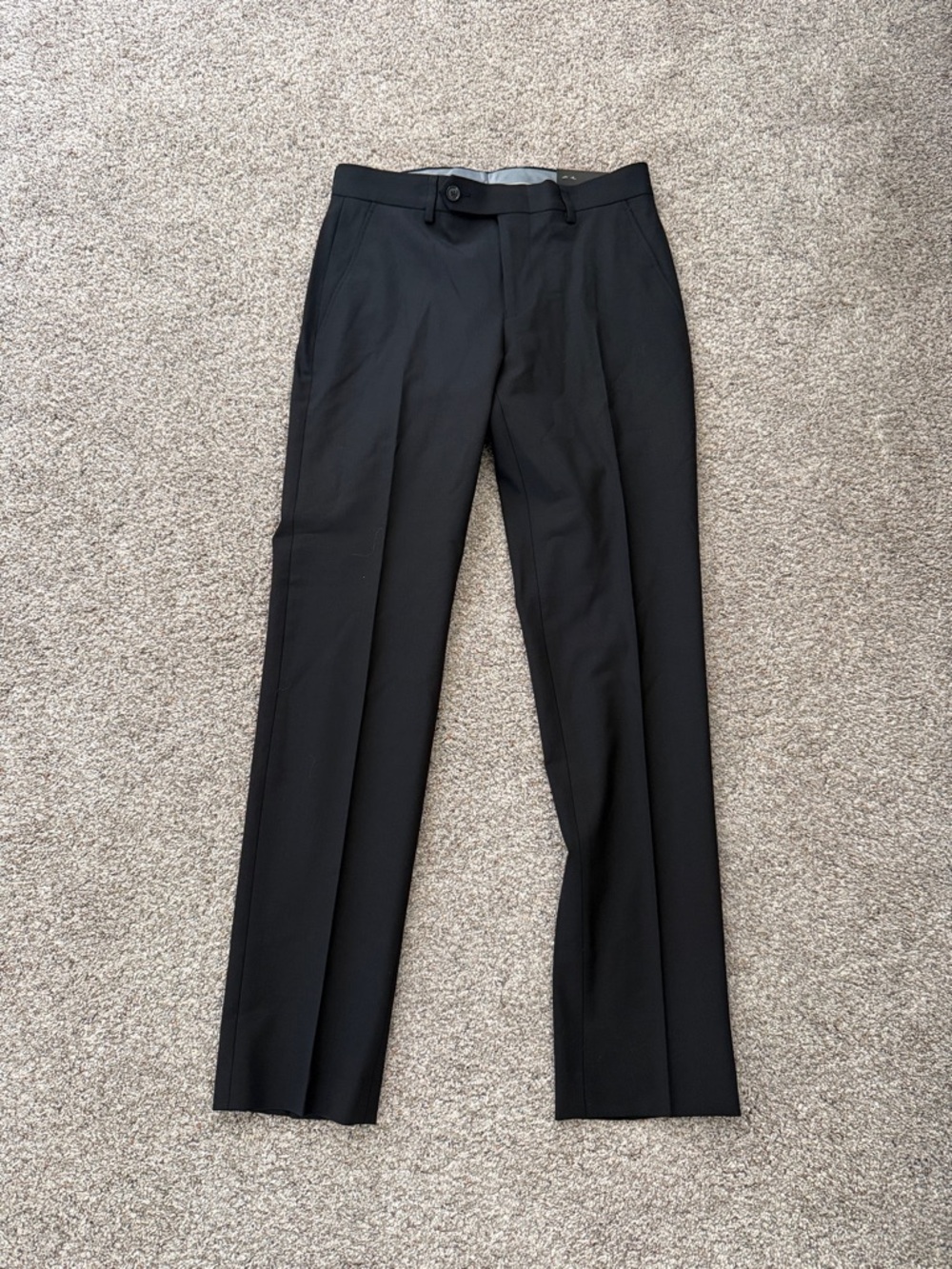 Bar III Men’s Black Flat-Front Skinny Fit Dress Pants 29x30 NEW